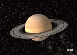 Saturn 3D Postcard by Authentic Cards
