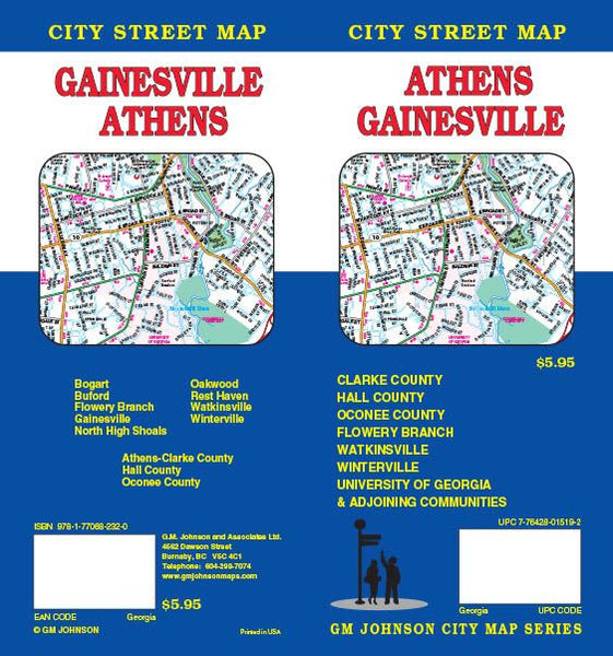 Cover of Athens and Gainesville, Georgia by GM Johnson
