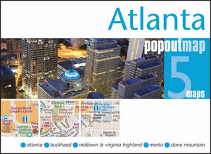 Atlanta PopOut Map by PopOut Products