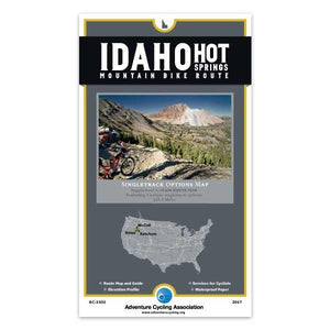 Idaho Hot Springs Mountain Bike Route Singletrack Options Map by Adventure Cycling Association