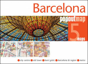 Barelona, Spain PopOut 5 Maps by PopOut Products