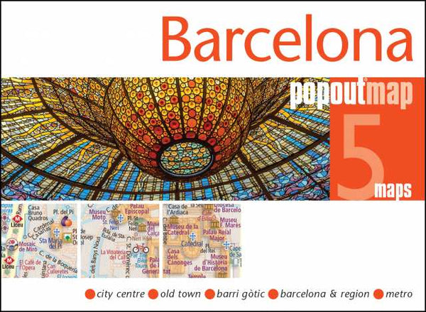 Cover of Barelona, Spain PopOut 5 Maps