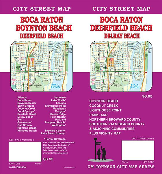 Cover of Boca Raton, Deerfield Beach, Boynton Beach, and Delray Beach, Florida by GM Johnson