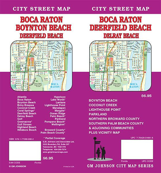 Cover of Boca Raton, Deerfield Beach, Boynton Beach, and Delray Beach, Florida by GM Johnson