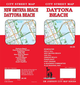 Daytona Beach Street Map by GM Johnson