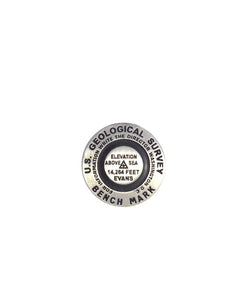 Mt. Evans, Colorado 2-piece Lapel Pin, With Chain by Geo-Situ