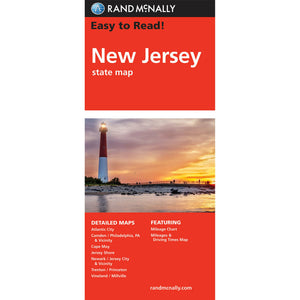 Rand McNally New Jersey Travel Map