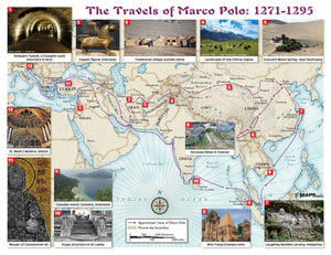 The Travels of Marco Polo Map: 1271-1295