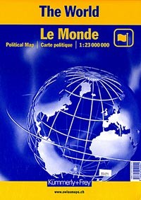 World, Political, Folded Map by Kummerly + Frey