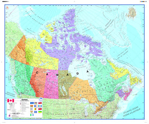 Canada Wall Map , Political