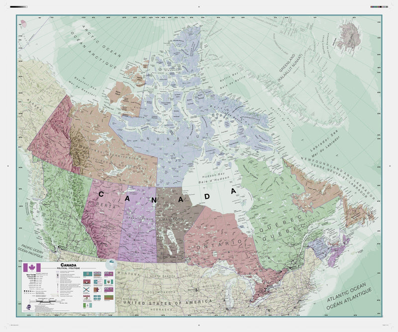 Executive Canada Wall Map Maps.com