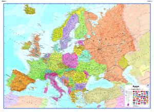 Huge Europe Wall Map , Political