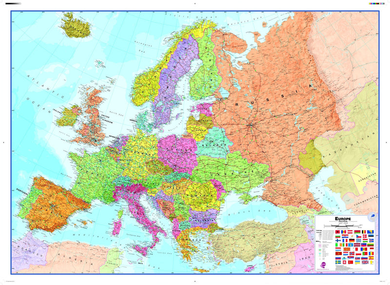 Large Europe Wall Map , Political Maps.com