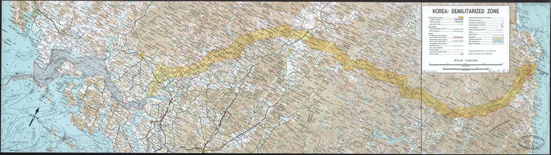 Korea demilitarized zone Maps.com