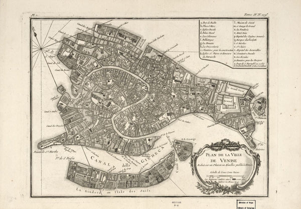 Plans of Venice Wall Map Maps.com