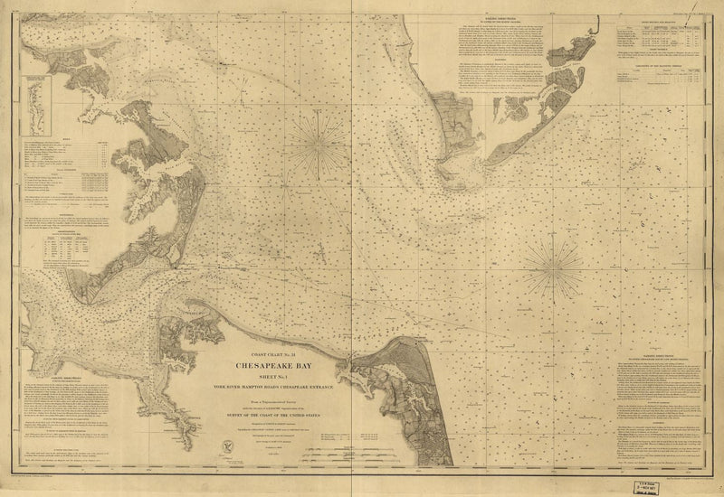 Chesapeake Bay, 1863 Maps.com