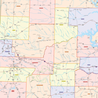 South Dakota Counties Wall Map Maps.com