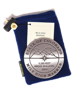 Mile High Denver, Colorado Paperweight by Geo-Situ