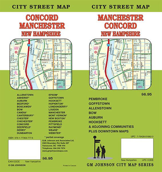 Cover of Manchester and Concord, New Hampshire by GM Johnson