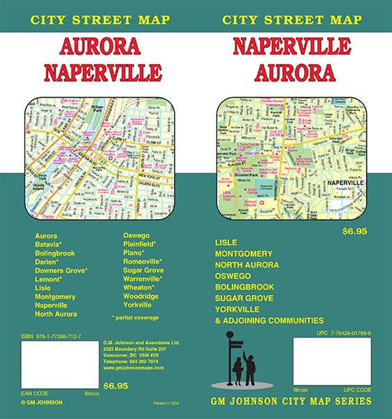 Cover of Naperville and Aurora, Illinois by GM Johnson