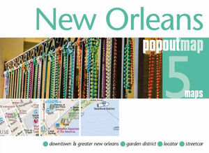 New Orleans, Louisiana, PopOut Map by PopOut Products