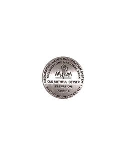 Old Faithful, Yellowstone National Park, Wyoming Lapel Pin by Geo-Situ
