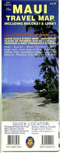 The Maui Travel Map, including Moloka'i and Lana'i by Phears Hawaii Maps