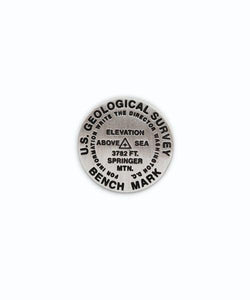 Springer Mountain, Georgia Benchmark Lapel Pin by Geo-Situ
