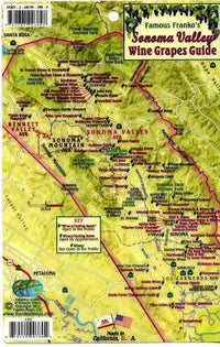 Sonoma Valley Wine Grapes Card by Frankos Maps Ltd. Eastview