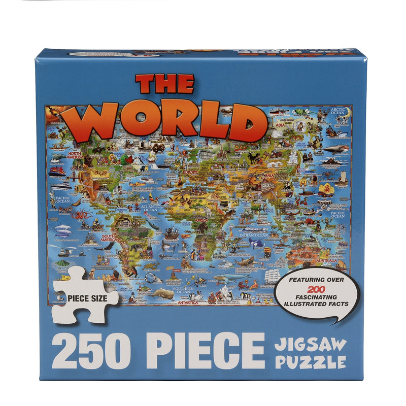 World 250 Piece Puzzle Maps.com