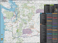 Washington Scenic Road Trips Wall Map Maps.com