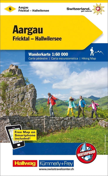 Cover of Aargau : Switzerland Hiking Map #5 by Kummerly + Frey