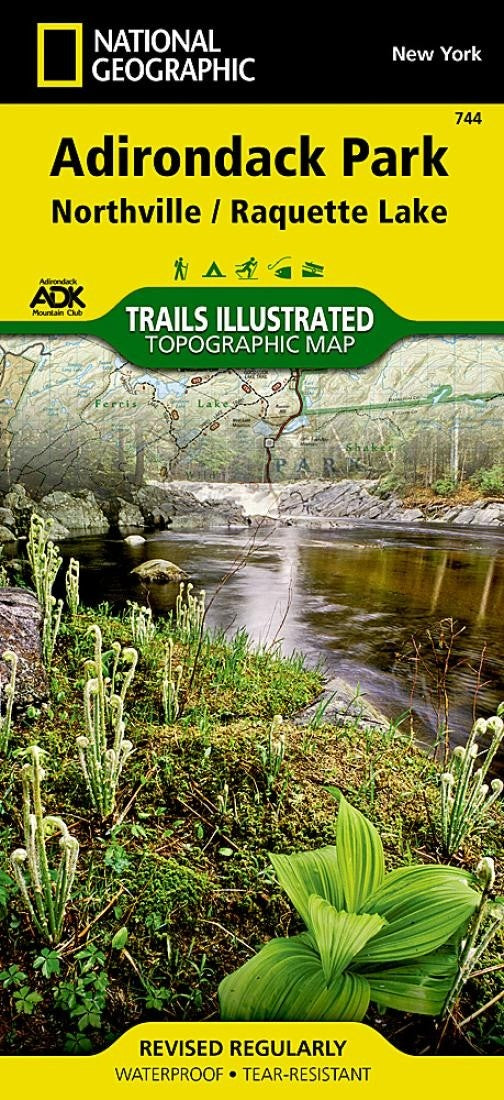 Adirondack Park, Northville and Raquette Lake, Map by National Geographic Maps Eastview
