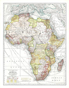 Africa Map 1909