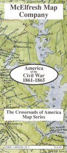 America of the Civil War, 1861-1865 by McElfresh Map Co.