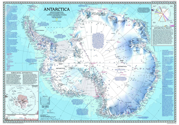 Antarctica Map 1987 Maps.com