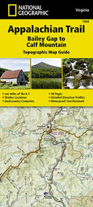 Appalachian Trail Topographic Map Guide, Bailey Gap to Calf Mountain by National Geographic Maps
