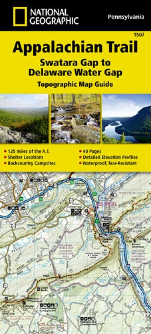 Appalachian Trail Topographic Map Guide, Swatara Gap to Delaware Water Gap by National Geographic Maps Eastview