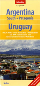 Argentina South, Patagonia Travel Map