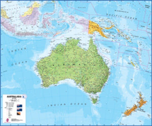 Australasia Wall Map