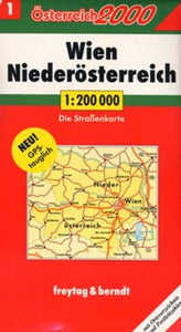 Austria, Northern Travel Map