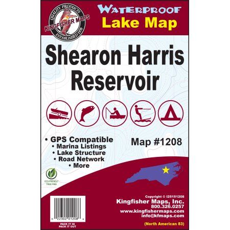 Cover of Shearon Harris Lake Map by Kingfisher Maps, Inc.