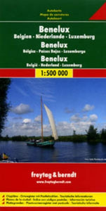 Benelux Belgium, The Netherlands and Luxembourg Travel Map
