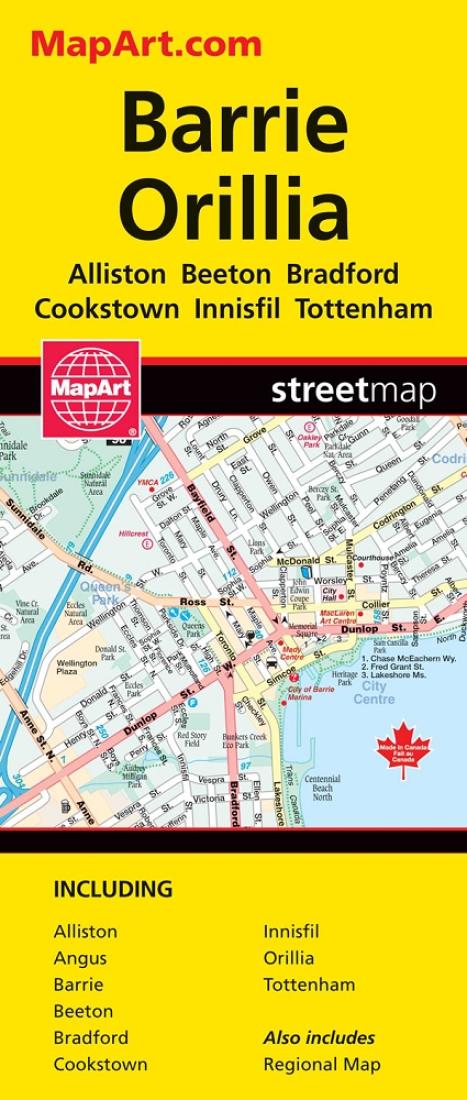 Cover of Barrie and Orillia Map 