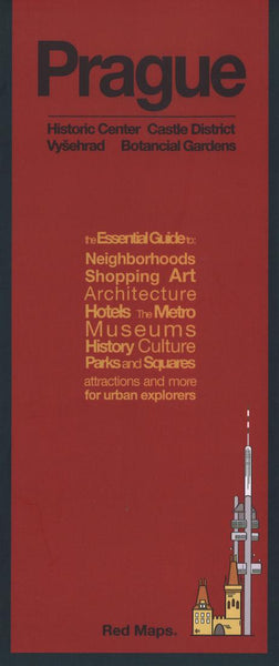 Cover of Prague, Red Map by Red Maps