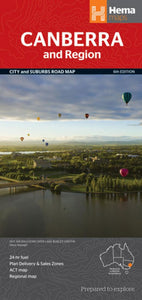 Canberra and Region, Australia by Hema Maps