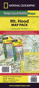 Mount Hood : Columbia River Gorge : map pack by National Geographic