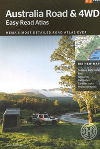 Australia, Easy Read Road and 4WD Atlas, 11th edition by Hema Maps