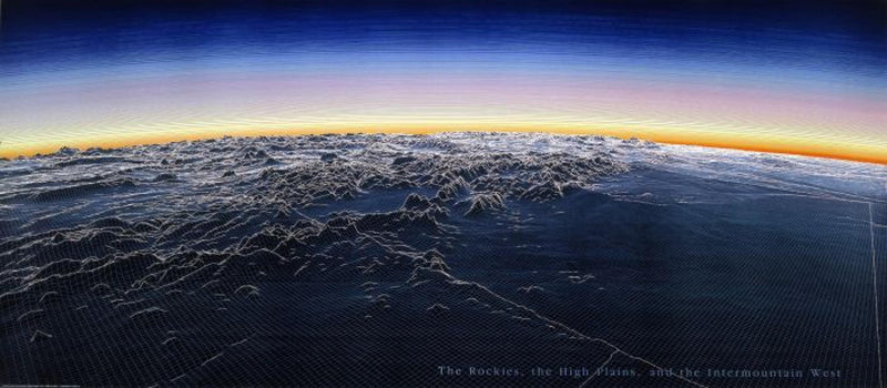 Cover of Rockies/High Plains & Intermountain West Wall Map by Raven Maps 