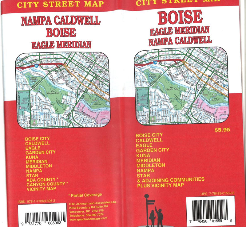 Cover of Boise, Eagle, Meridian, Nampa and Caldwell, Idaho by GM Johnson